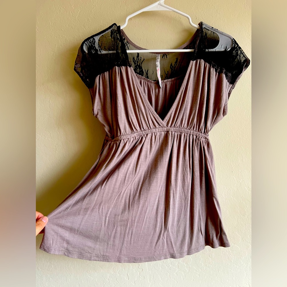 Smokey lavender blouse